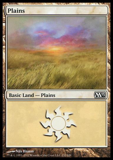 Magic the Gathering: 2013 Core Set (Base Set) card 232 Plains