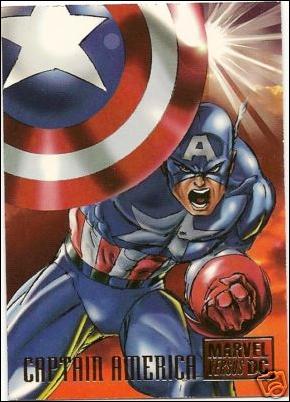 DC Versus Marvel / Marvel Versus DC (Base Set) card 2 Captain America