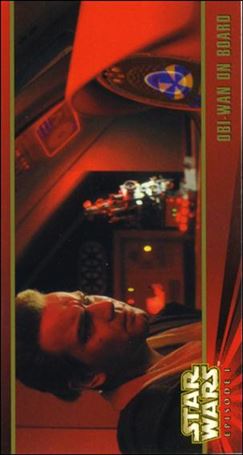 Star Wars: Episode I Widevision: Series 1 (Base Set) card 27 Obi-Wan on Board