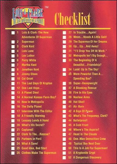 Lois and Clark: The New Adventures of Superman (Base Set) card 90 Checklist