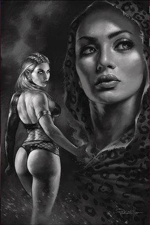 Sacred Six issue 7-N Lucio Parrillo 1:40 Black & White Virgin Cover