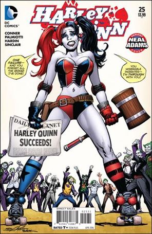 Harley Quinn (2014) issue 25-B Neal Adams & Ryan Sook Cover