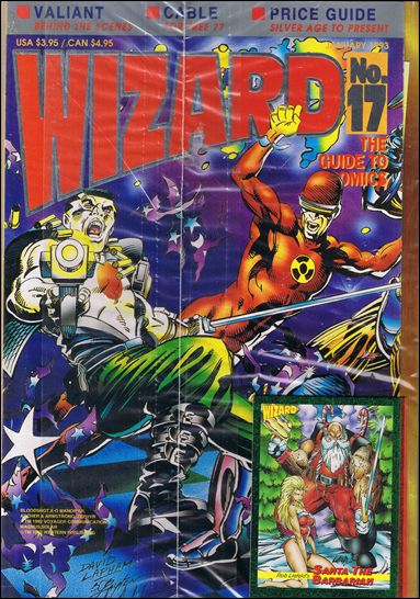 Wizard: The Guide to Comics issue 17-D Platinum Cover Polybagged with Trading Cards