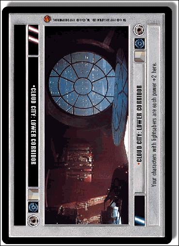 Star Wars: Cloud City Limited (Base Set) card 172 Cloud City: Lower Corridor