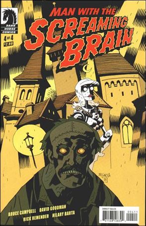 Man with the Screaming Brain issue 4-B Mike Mignola Cover