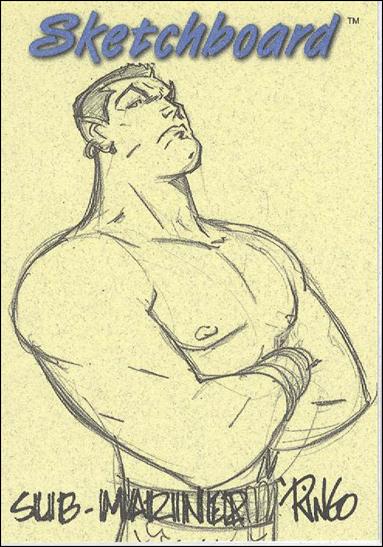 Marvel Creators Collection '98 (Sketchboard Subset) card 22-B Sub-Mariner (Yellow)