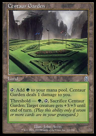 Magic the Gathering: Odyssey (Base Set) card 316 Centaur Garden