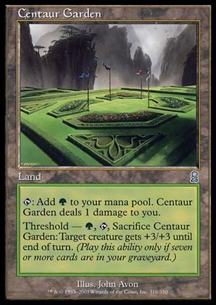Magic the Gathering: Odyssey (Base Set) card 316 Centaur Garden