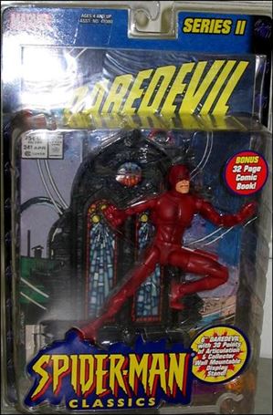 Spider-Man Classics (Series 2) figure 2 Daredevil (Red Costume) (with Comic Book)