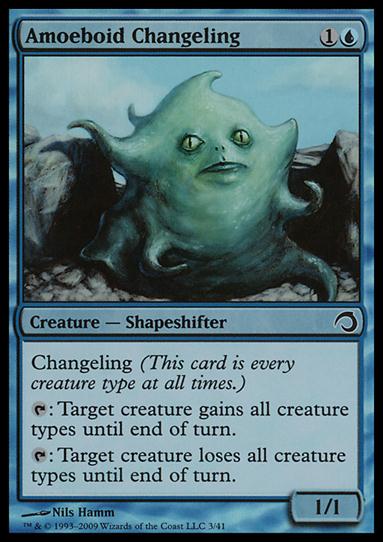 Magic the Gathering: Premium Deck Series: Slivers (Base Set) card 3 Amoeboid Changeling