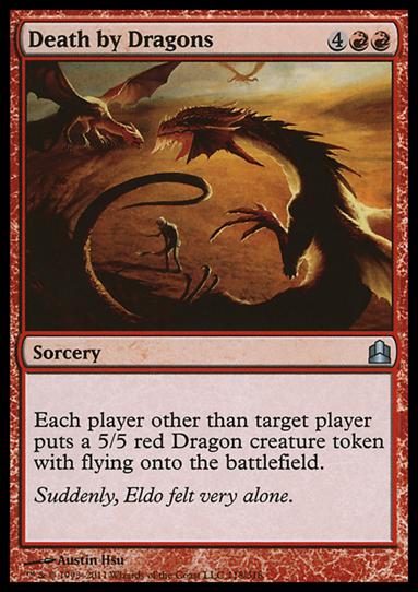 Magic the Gathering: Commander (Base Set) card 118 Death by Dragons
