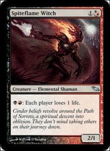 Magic the Gathering: Shadowmoor (Base Set) card 197 Spiteflame Witch