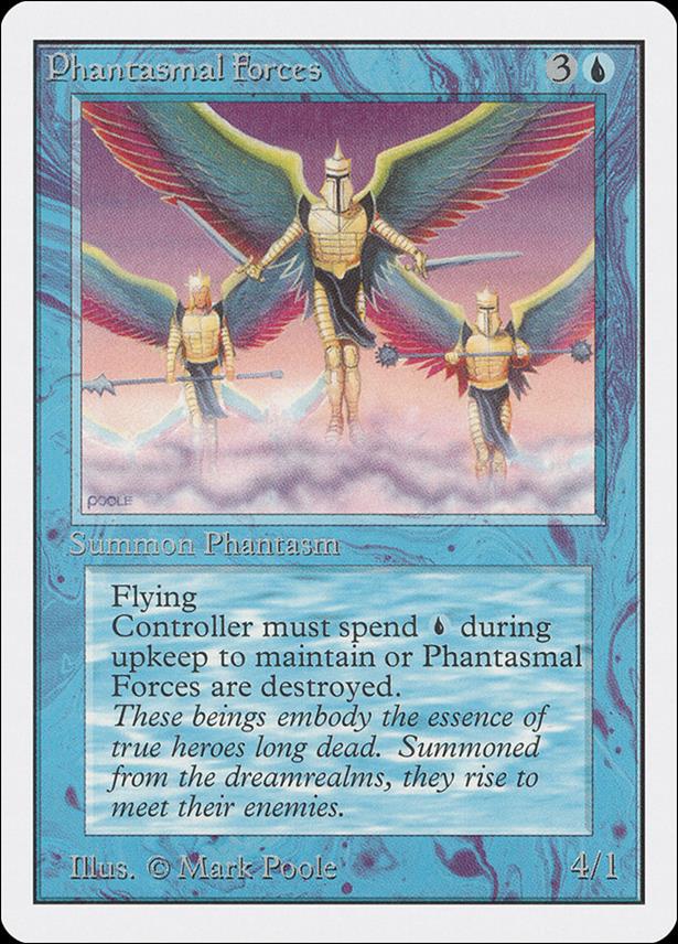 Magic the Gathering: Unlimited (Base Set) card 68 Phantasmal Forces