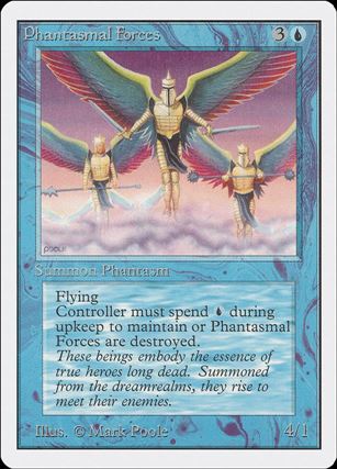 Magic the Gathering: Unlimited (Base Set) card 68 Phantasmal Forces