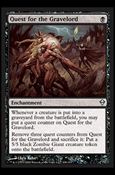 Magic The Gathering: Zendikar (Base Set) card 108 Quest for the Gravelord