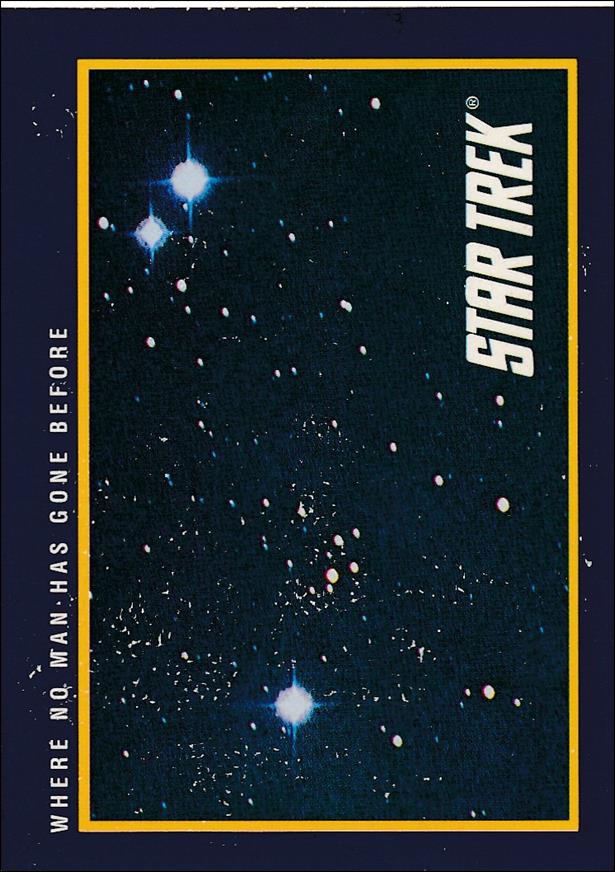 Star Trek 25th Anniversary: Series 1 (Base Set) card 1 Where No Man Has Gone Before