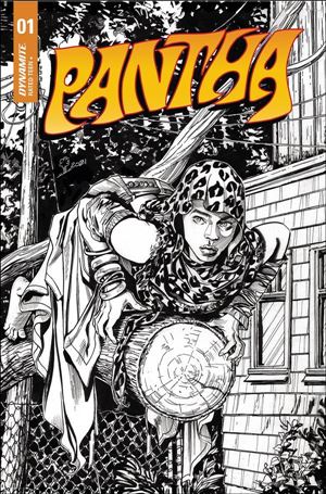 Pantha (2022) issue 1-J Elena Pianta 1:10 Black & White Cover