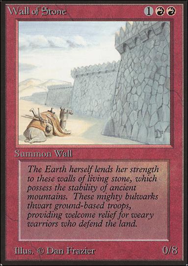 Magic the Gathering: Limited Edition Beta (Base Set) card 183 Wall of Stone