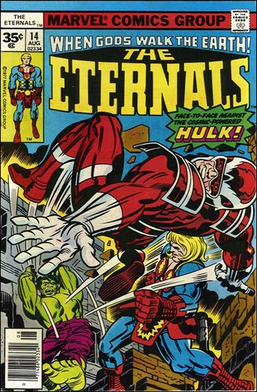 Eternals (1976) issue 14-B 35 Cent Price Cover
