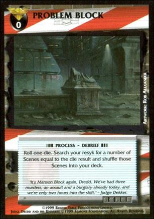 Dredd: The Card Game card 104 Problem Block