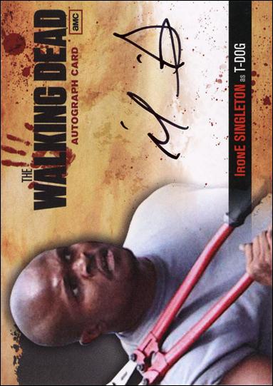 Walking Dead (Autograph Subset) card A16 IronE Singleton as T-Dog