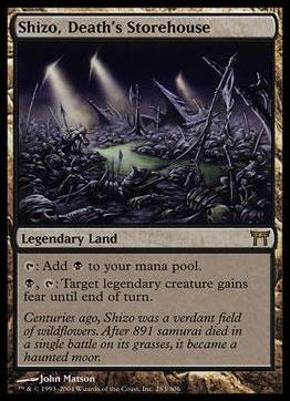 Magic the Gathering: Champions of Kamigawa (Base Set) card 283 Shizo, Death's Storehouse