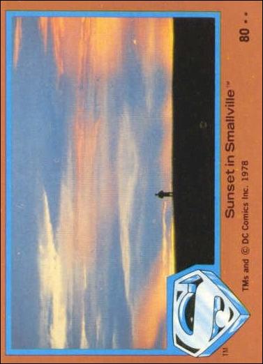 Superman (Movie) Series 2 (Base Set) card 80 Sunset in Smallville
