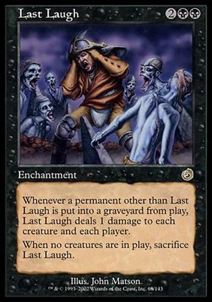 Magic the Gathering: Torment (Base Set) card 68 Last Laugh