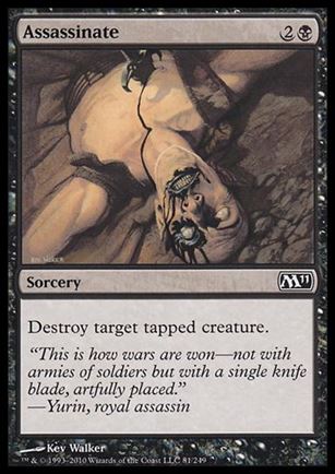 Magic the Gathering: 2011 Core Set (Base Set) card 81 Assassinate