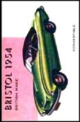 World on Wheels (Base Set) card 168 Bristol Convertible 1954