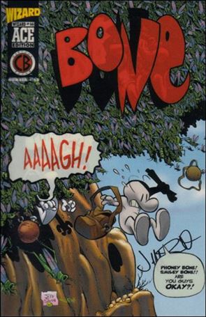 Bone (1991) issue 1-L Wizard Ace Edition #12 with Acetate Cover