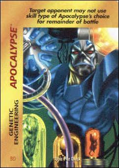 Marvel OverPower (Base Set) card nn41 Apocalypse: Genetic Engineering