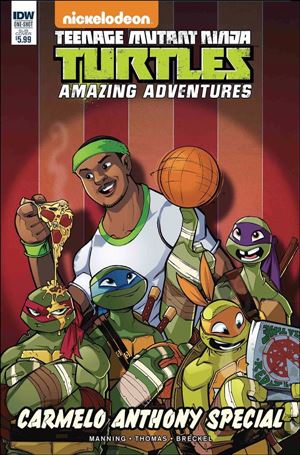 Teenage Mutant Ninja Turtles Amazing Adventures: Carmelo Anthony Special issue 1-B Jon Sommariva Subscription Cover
