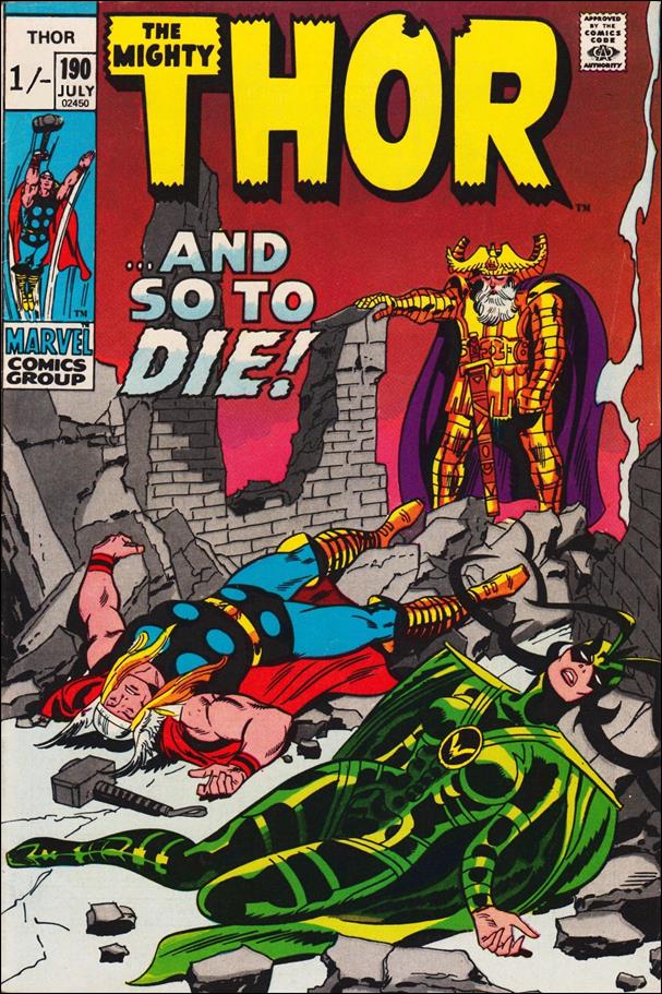 Thor (1966) issue 190-B UK Price Cover