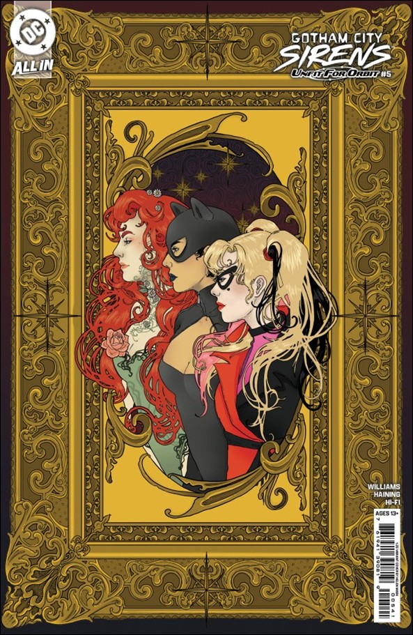 Gotham City Sirens: Unfit for Orbit issue 5-E Helen Mask 1:25 Cardstock Cover