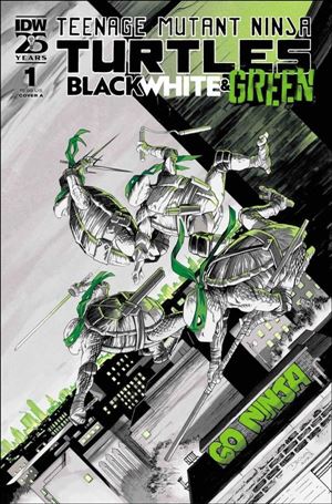 Teenage Mutant Ninja Turtles: Black, White, & Green Cover Image 1