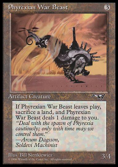 Magic the Gathering: Alliances (Base Set) card 127 Phyrexian War Beast