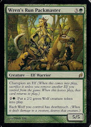 Magic the Gathering: Lorwyn (Base Set) card 244 Wren's Run Packmaster