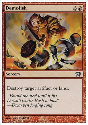 Magic the Gathering: 8th Edition (Base Set) card 183 Demolish