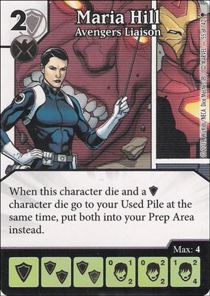 Marvel Dice Masters Age of Ultron  card 55 Maria Hill: Avengers Liaison