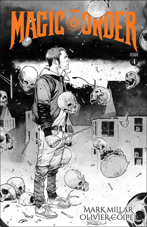 Magic Order issue 4-B Olivier Coipel Black & White Cover
