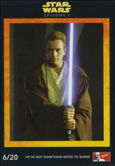 Star Wars: Episode I The Phantom Menace Kentucky Fried Chicken MALAYSIAN (Promo) card 6/20 Obi-Wan Kenobi