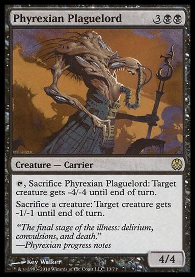 Magic the Gathering: Duel Decks: Phyrexia vs. the Coalition (Base Set) card 13 Phyrexian Plaguelord