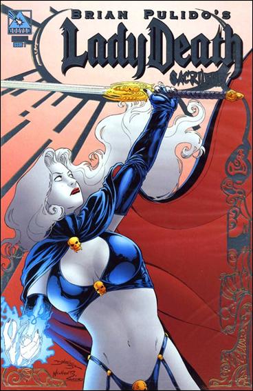 Brian Pulido's Lady Death: Sacrilege issue 1-J Platinum Foil Cover