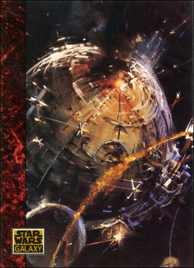 Star Wars Galaxy: Series 1 (Base Set) card 51 A Huge Space Battle