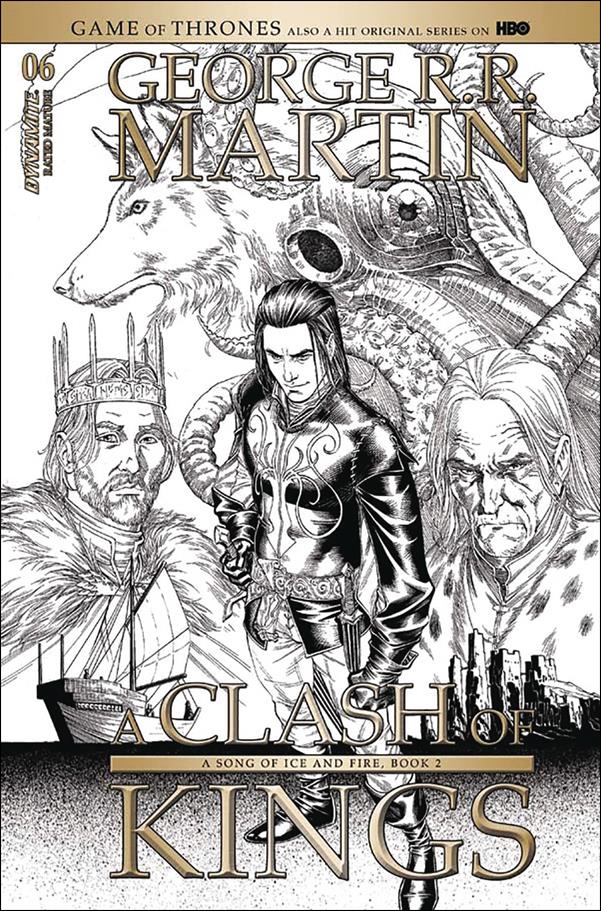 George R. R. Martin's a Clash of Kings (2017) issue 6-C Mike Miller 1:10 Black and White Cover