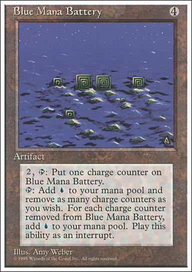 Magic the Gathering: 4th Edition (Base Set) card 300 Blue Mana Battery