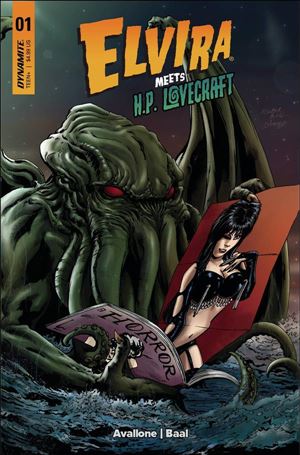 Elvira Meets H.P. Lovecraft issue 1-B Kewber Baal Cover