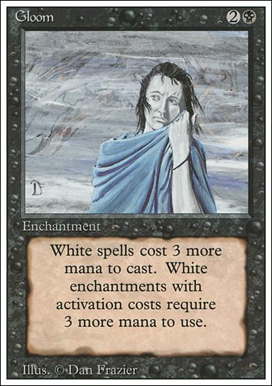 Magic the Gathering: Revised (Base Set) card 113 Gloom