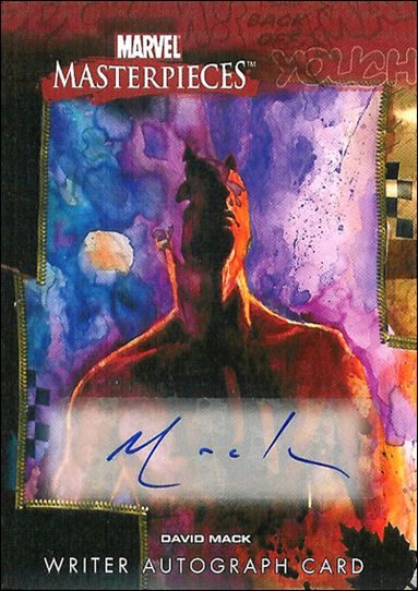 2008 Marvel Masterpieces: Series 3 (Writer Autograph Subset) card DM-1 David Mack